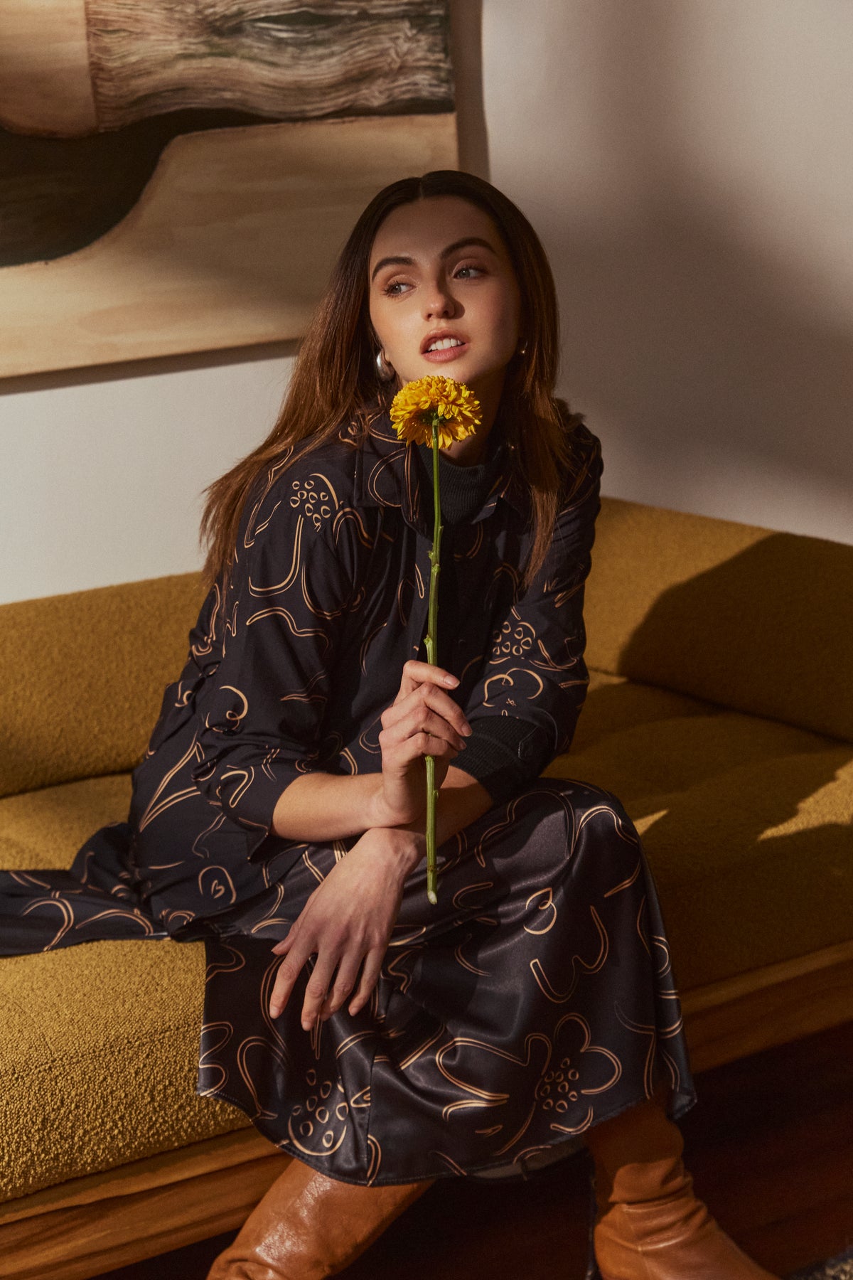 Set Garden - Negro Vestido & Falda