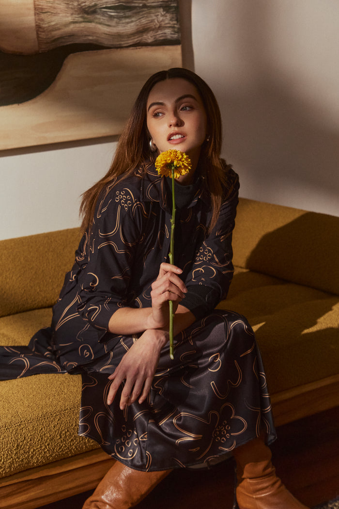 Set Garden - Negro Vestido & Falda