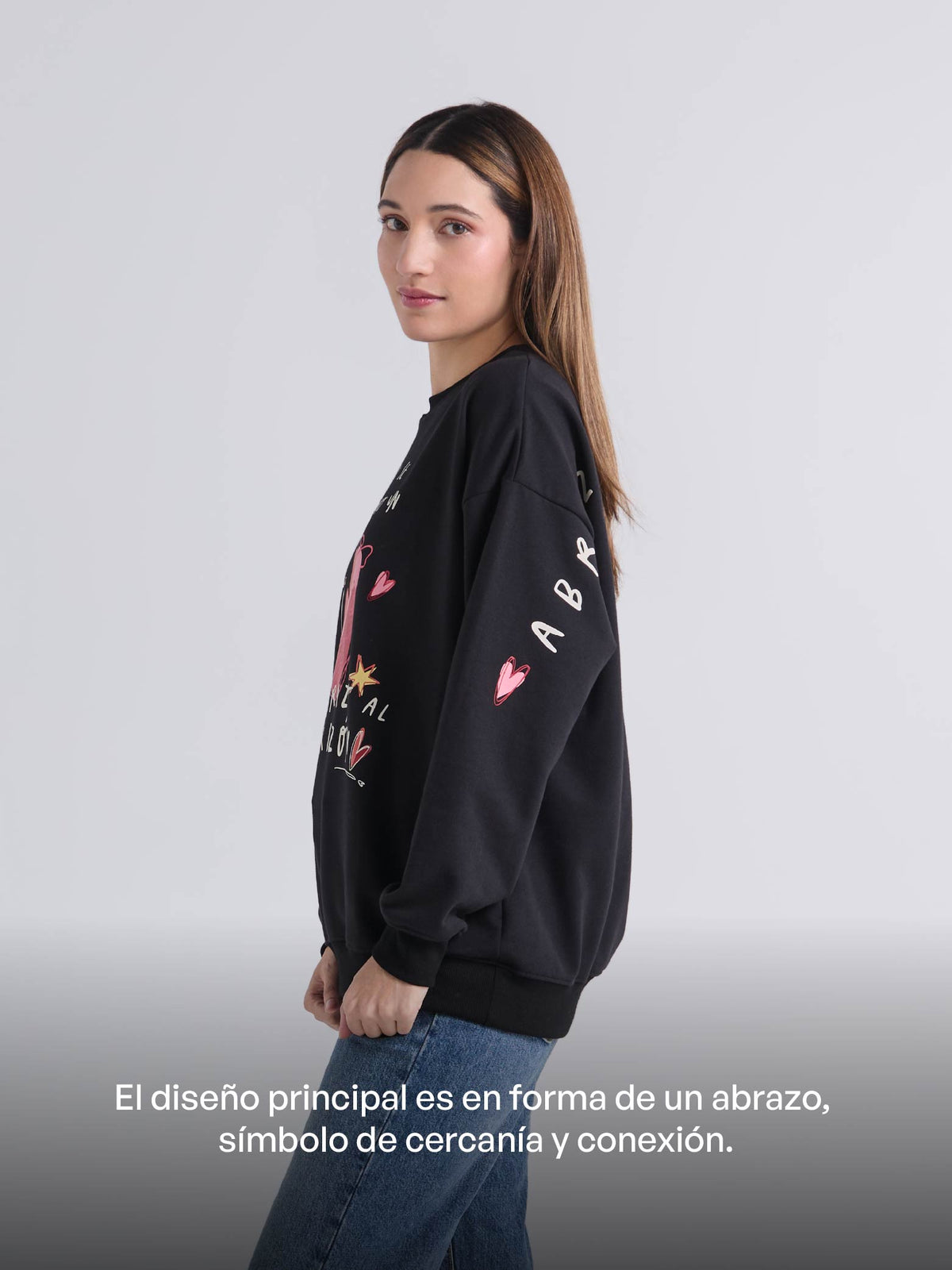 Buzo Abrazo al corazón - Negro