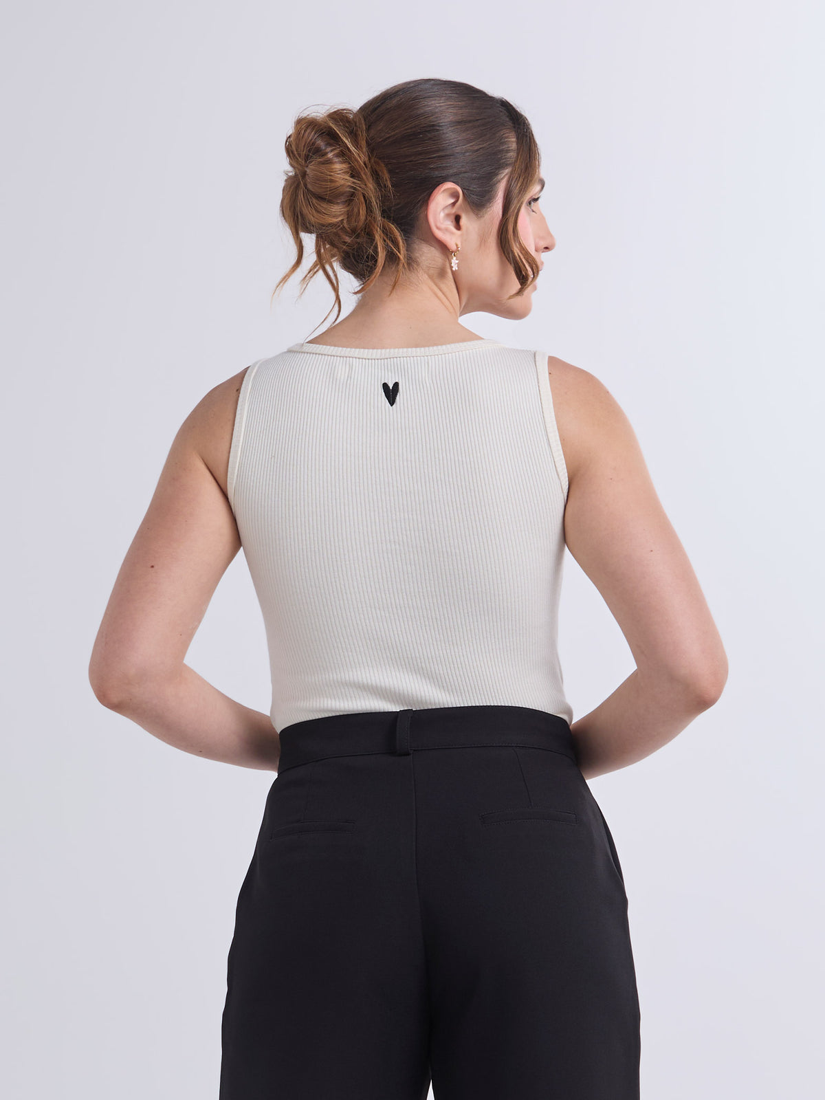 Top Vivir bonito - Marfil