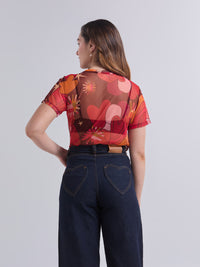 Camiseta Feel - Vinotinto