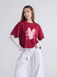 Camiseta Latidos - Vinotinto