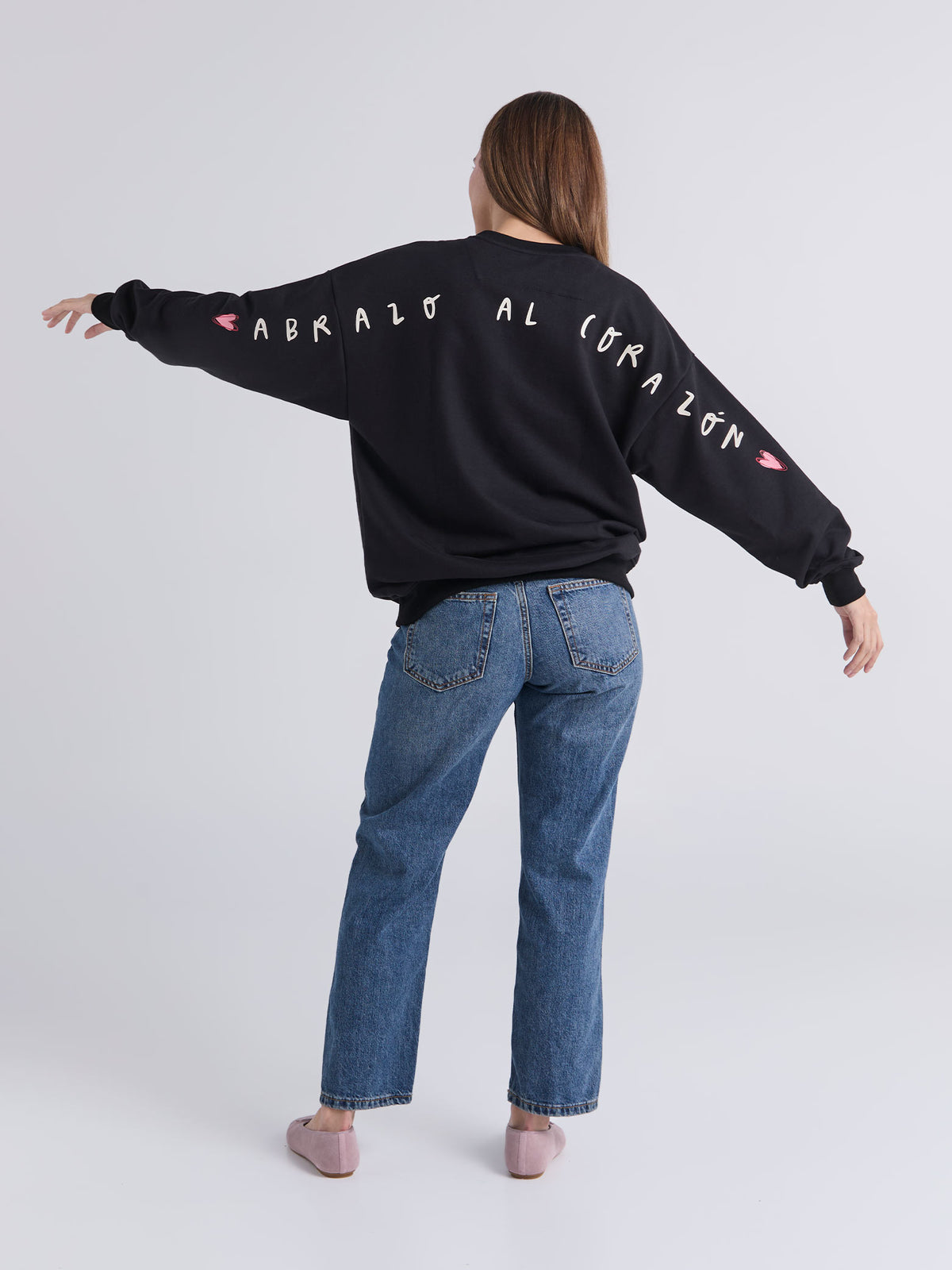 Buzo Abrazo al corazón - Negro