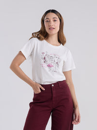 Camiseta Bailar la vida - Marfil