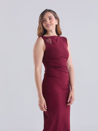 Vestido One heart - Vinotinto
