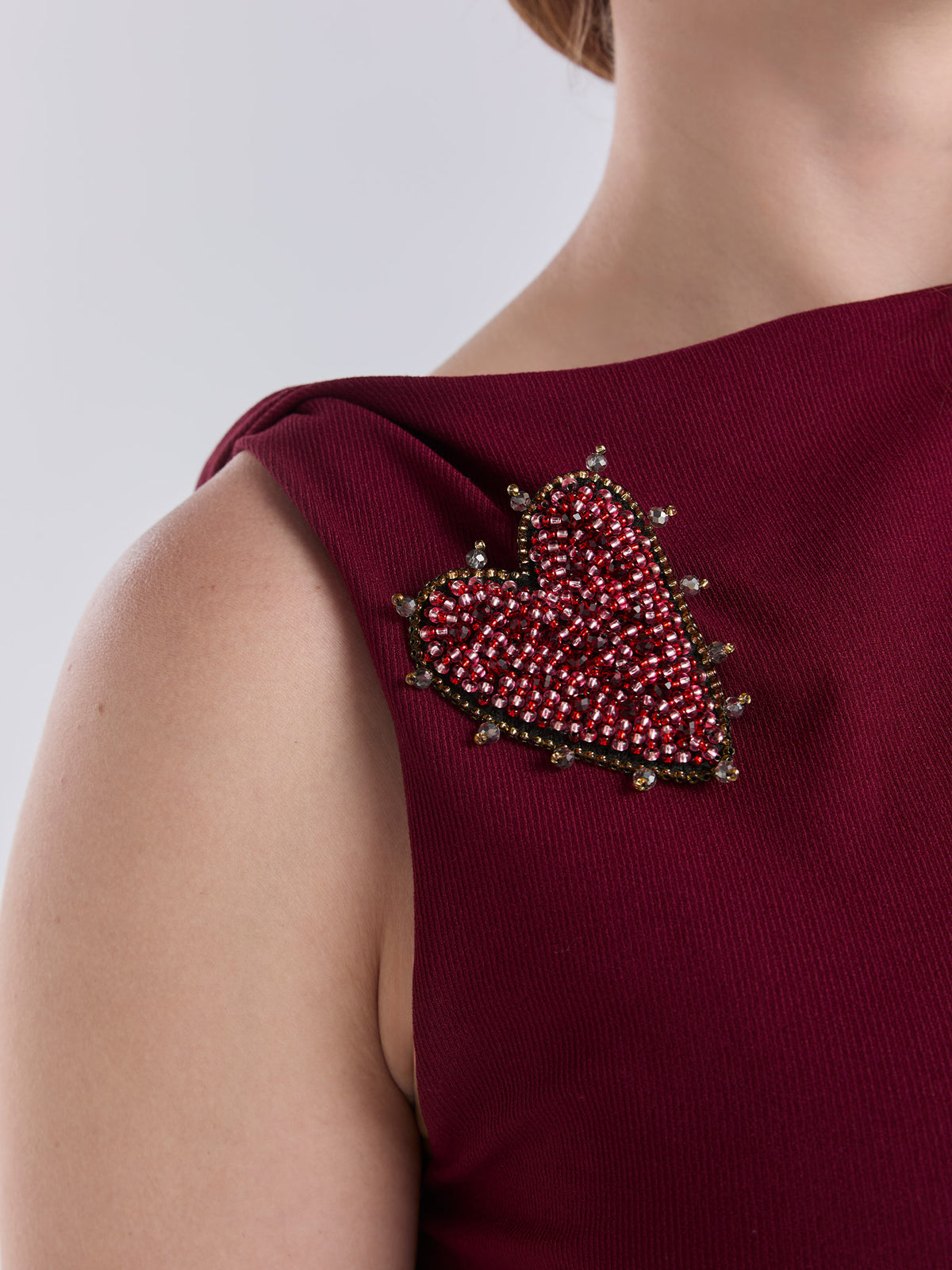 Vestido One heart - Vinotinto