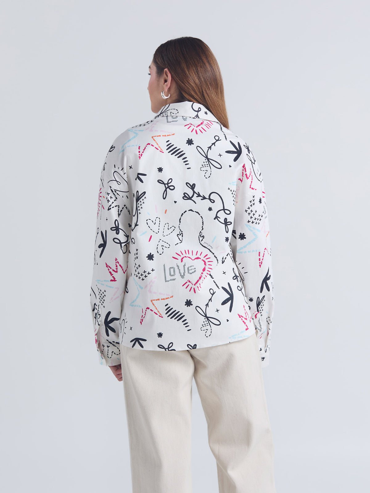 Sobrecamisa Tejidos de amor - Marfil