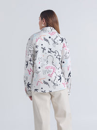 Sobrecamisa Tejidos de amor - Marfil