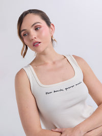 Top Vivir bonito - Marfil