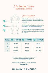 Buzo Tejido garden - Negro