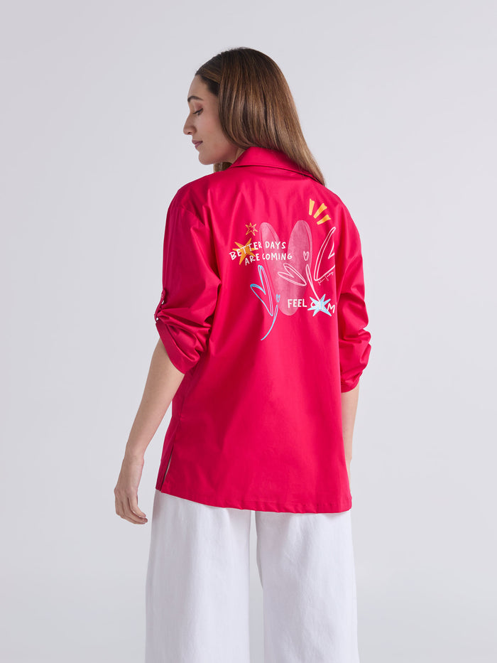 Camisa Feel - Fucsia