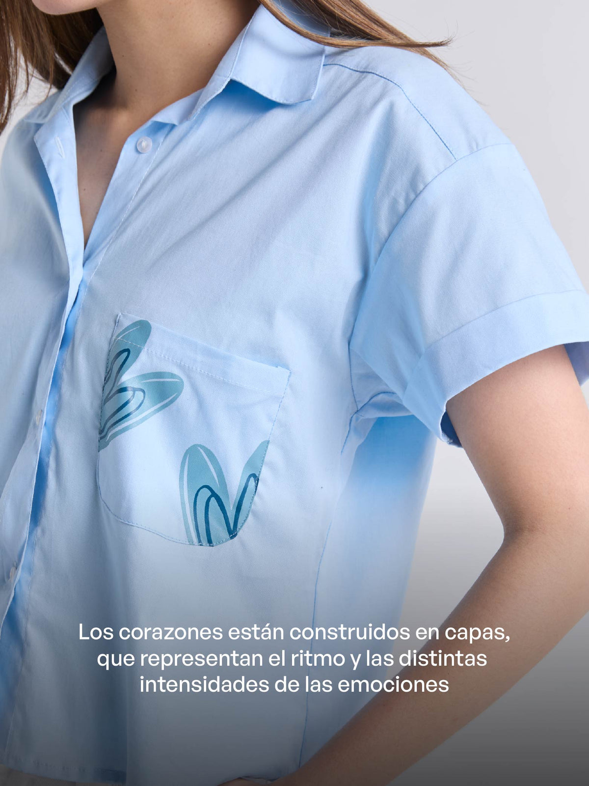 Camisa Corazón despierto - Azul