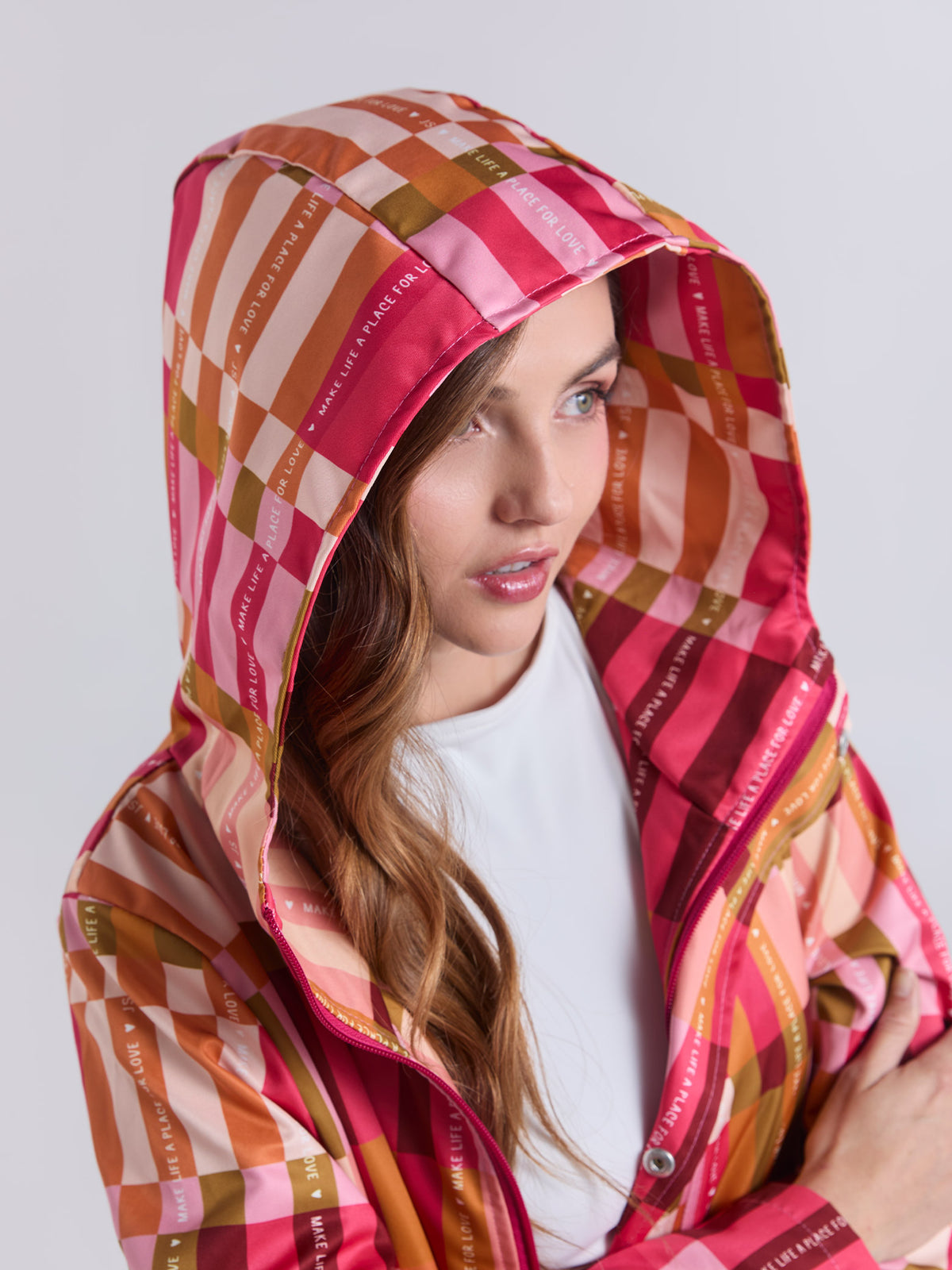 Chaqueta Love place - Rosado