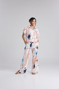 Set Happy life - Marfil Camisa & Pantalón