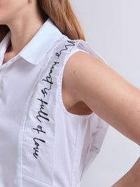 Camisa Mi corazón - Marfil