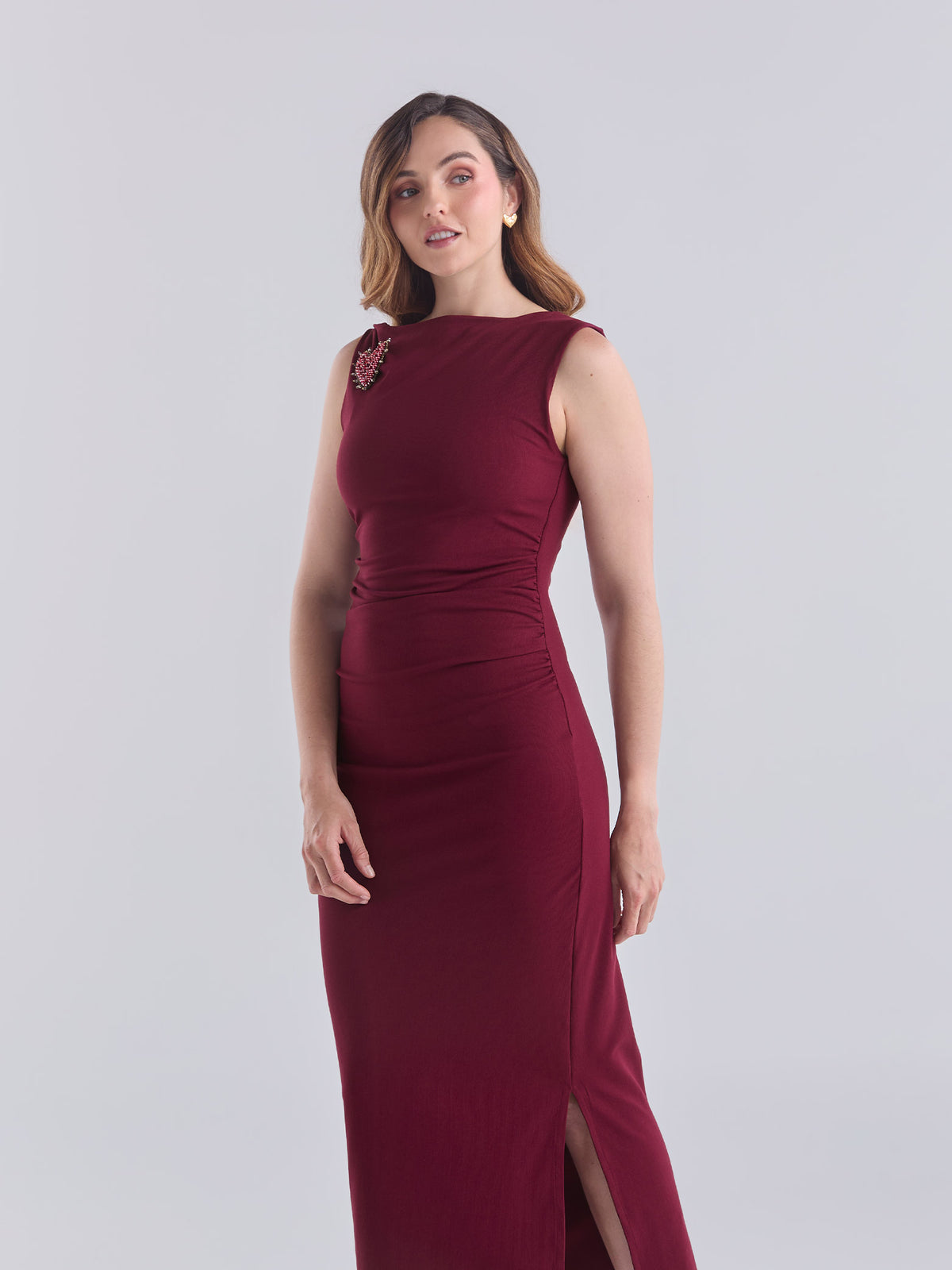 Vestido One heart - Vinotinto
