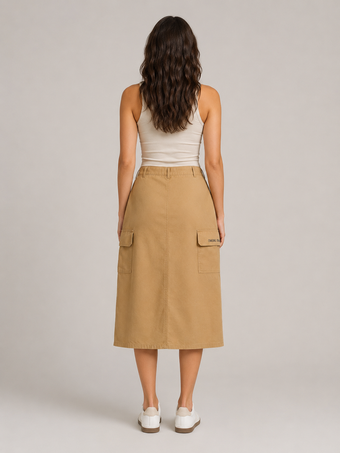 Falda Prototipo 3 - Caquí