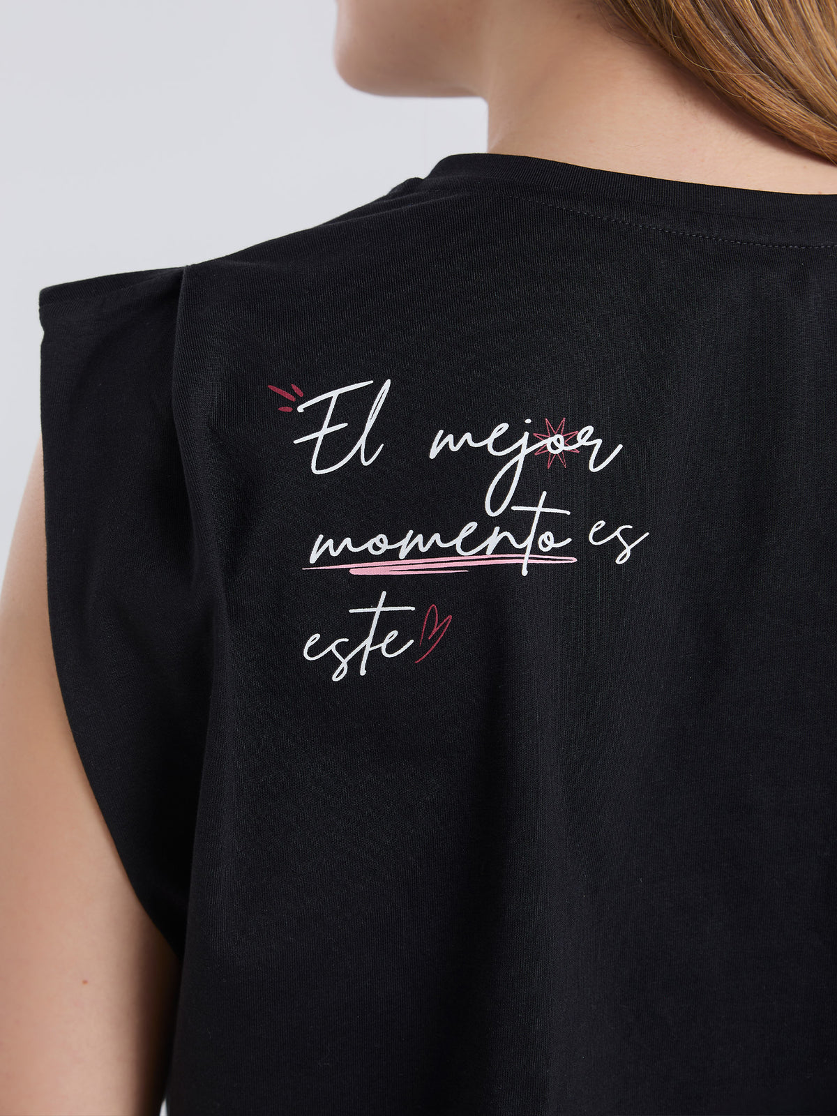 Camiseta El mejor momento - Negro