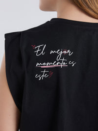 Camiseta El mejor momento - Negro