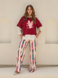 Camiseta Latidos - Vinotinto