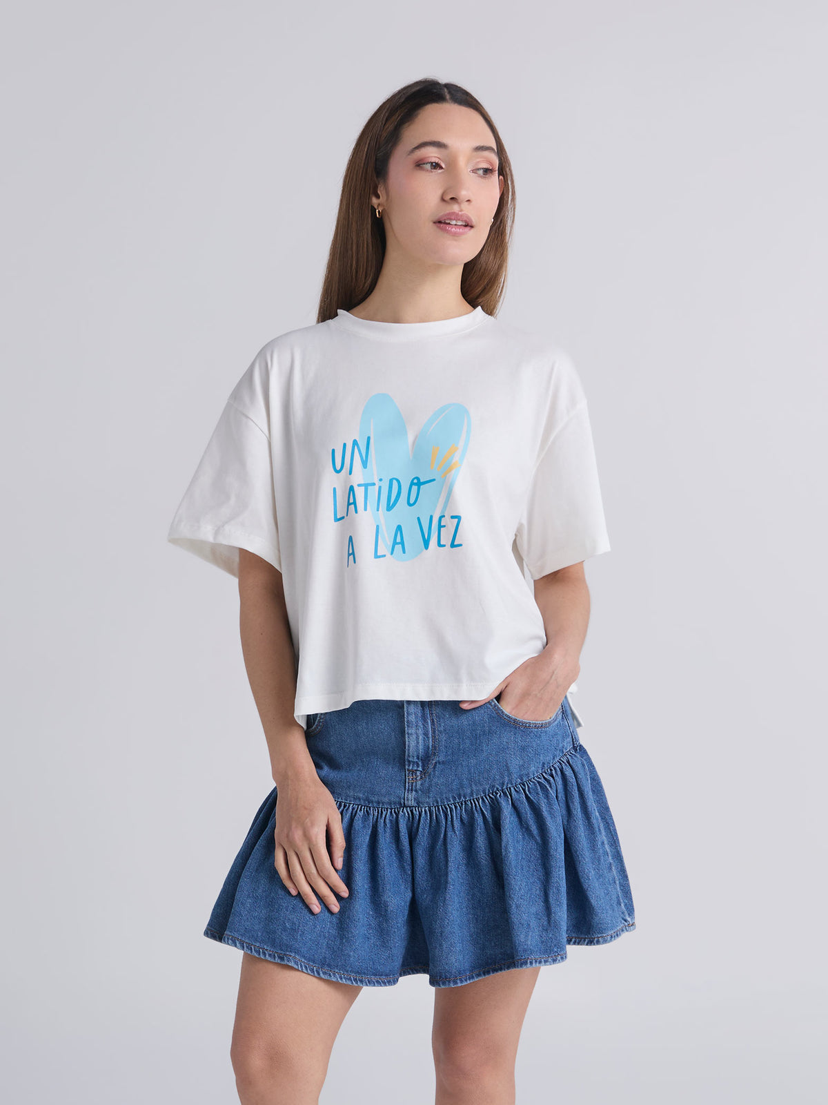 Camiseta Latidos - Marfil