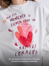 Buzo Abrazo al corazón - Marfil