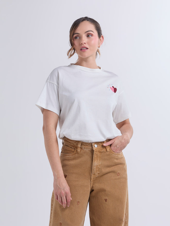 Camiseta Un gran lugar - Marfil