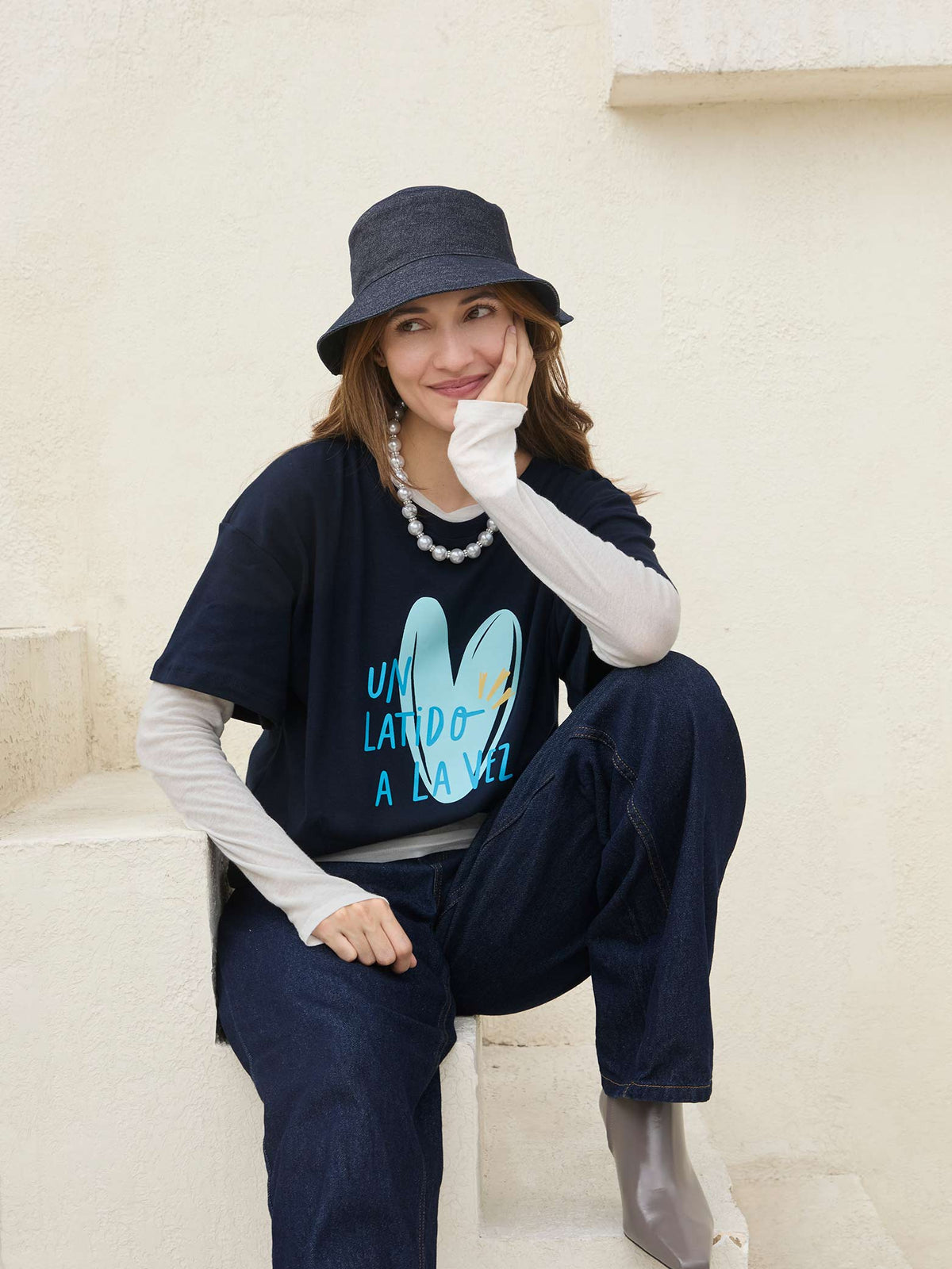 Camiseta Latidos - Azul