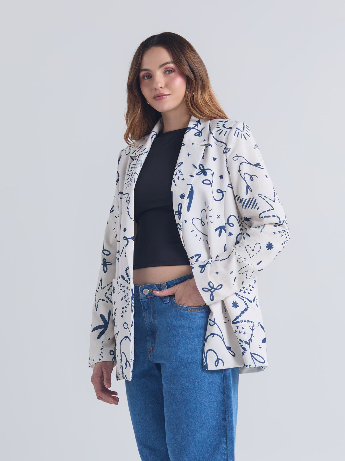 Blazer Lazos - Marfil