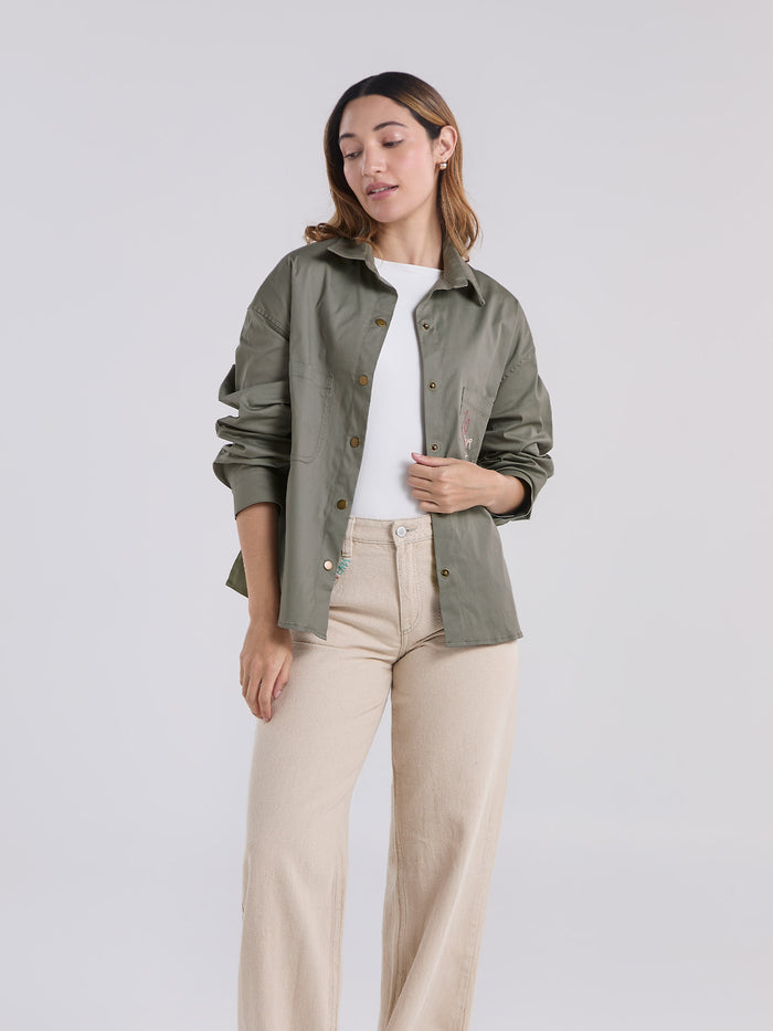 Sobrecamisa Vivir celebrando - Verde
