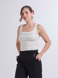 Top Vivir bonito - Marfil
