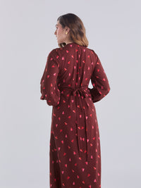 Vestido Mini corazones - Vinotinto