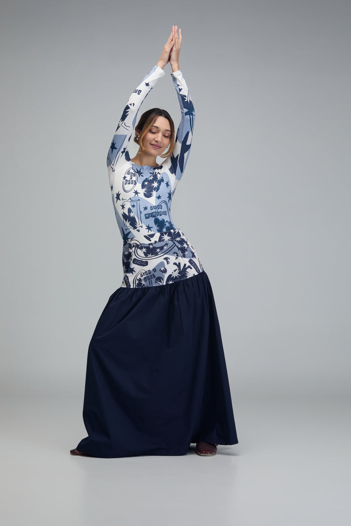 Set Live & Feel - Azul Body & Falda