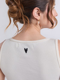 Top Vivir bonito - Marfil