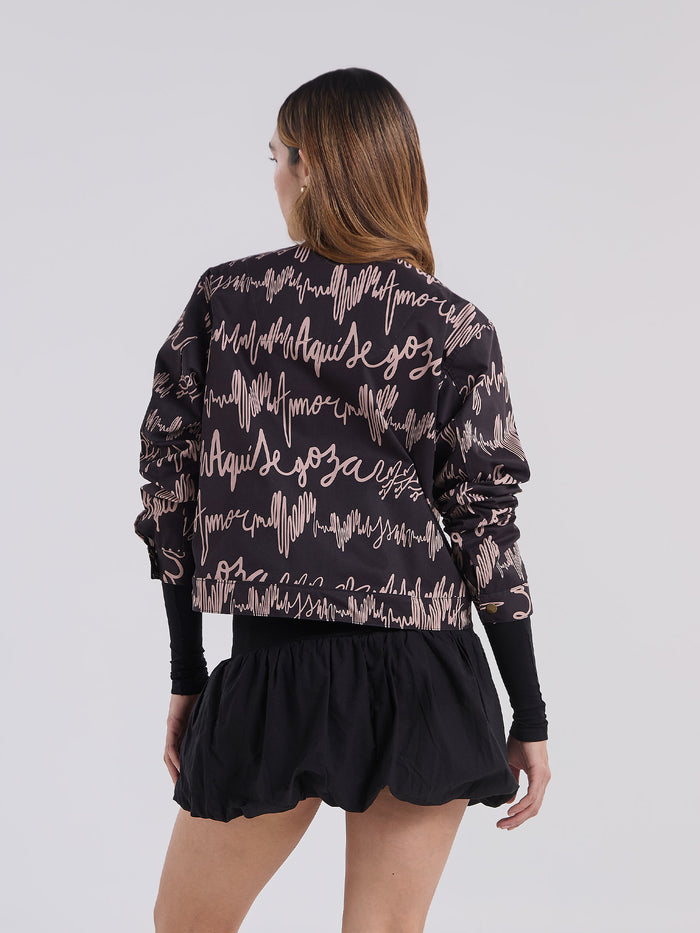 Chaqueta Ritmos de amor - Negro