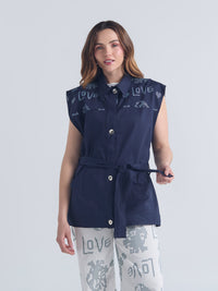 Chaleco Love - Azul