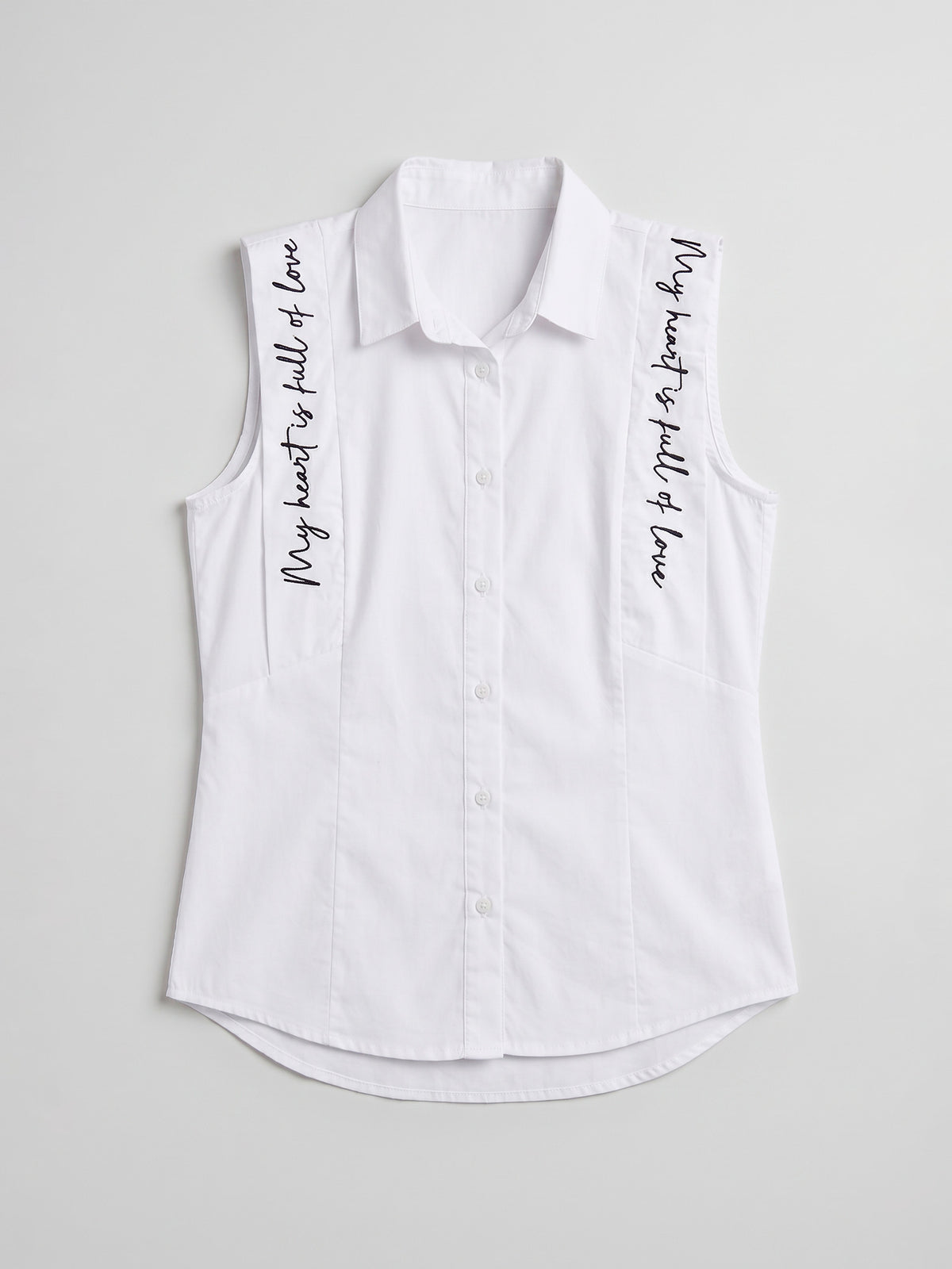 Camisa Mi corazón - Marfil