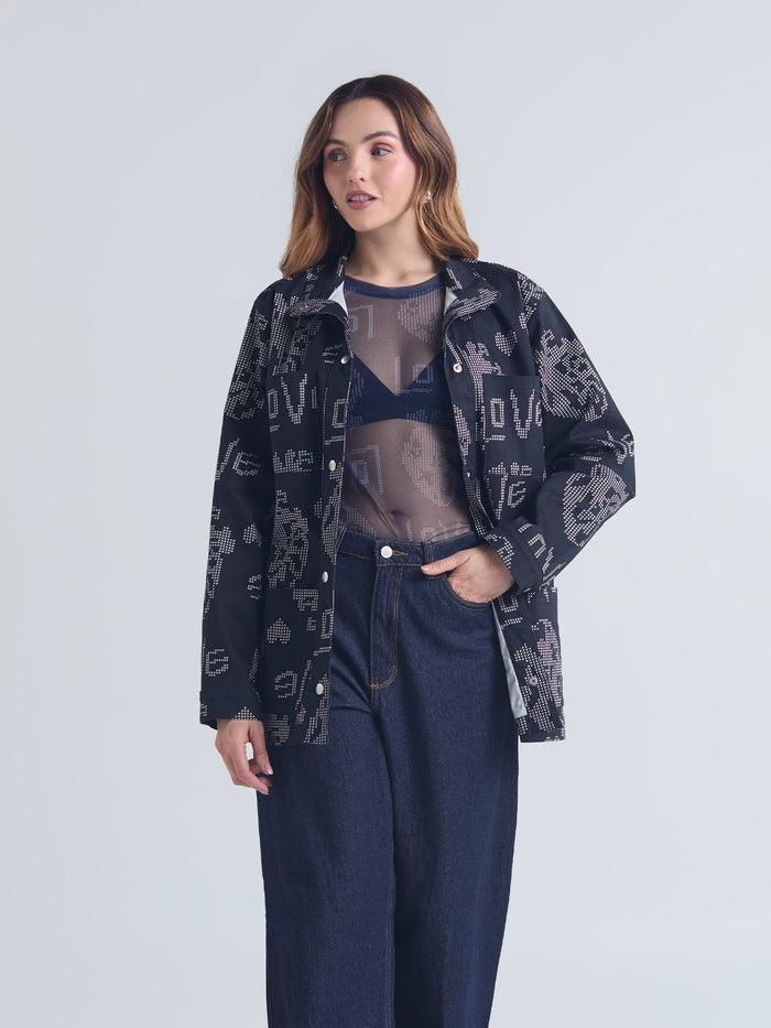 Chaqueta Love - Negro