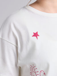 Camiseta Haz que pase - Marfil