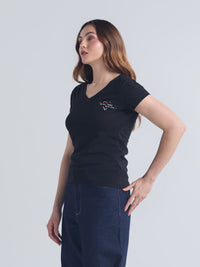 Camiseta With love - Negro