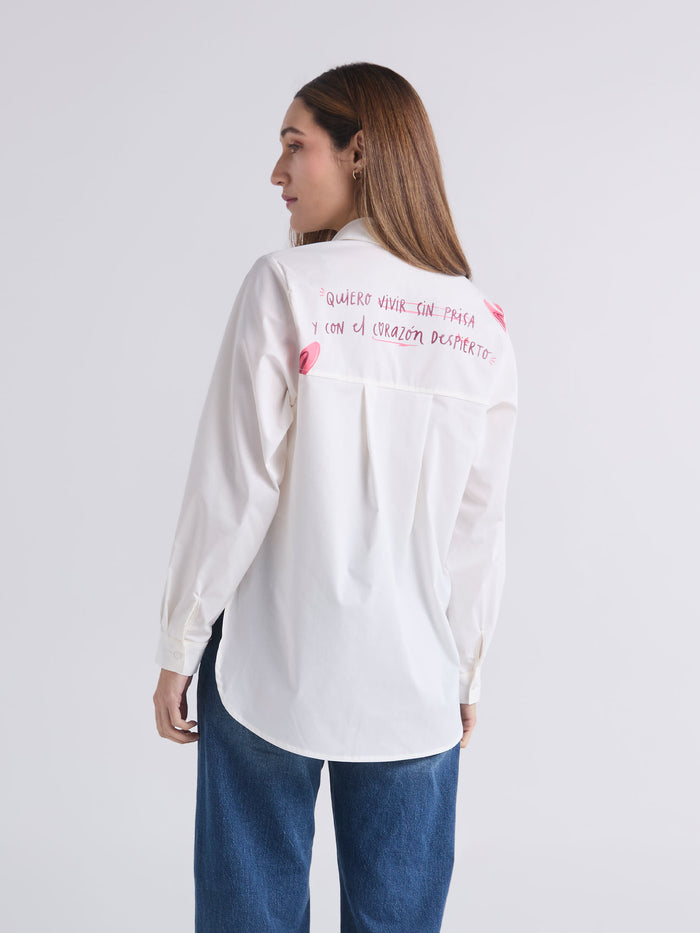 Camisa Sin prisa - Marfil