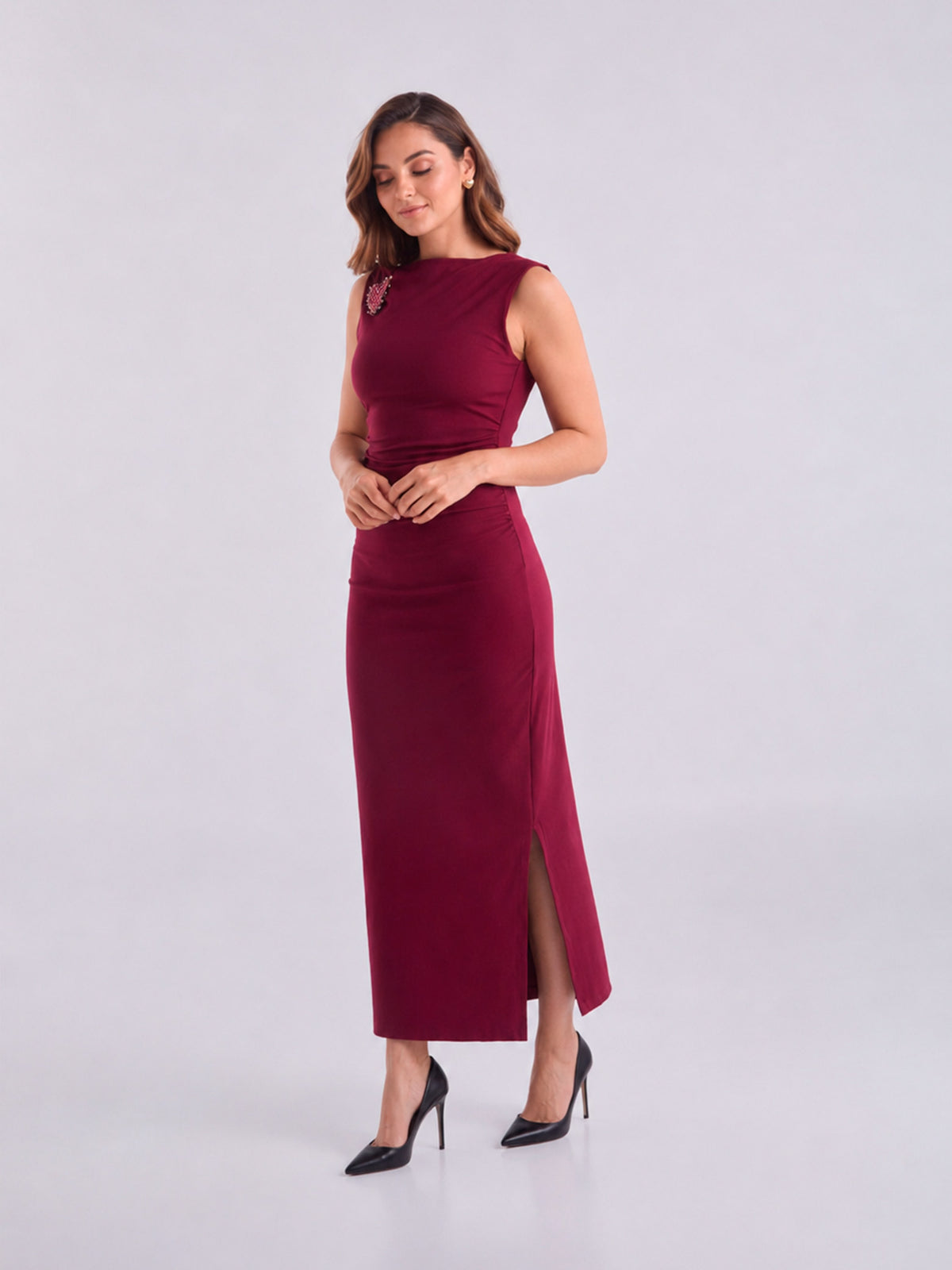 Vestido One heart - Vinotinto