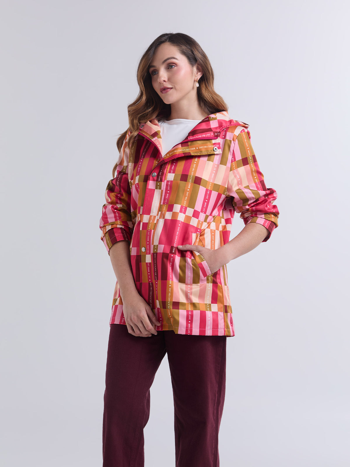 Chaqueta Love place - Rosado