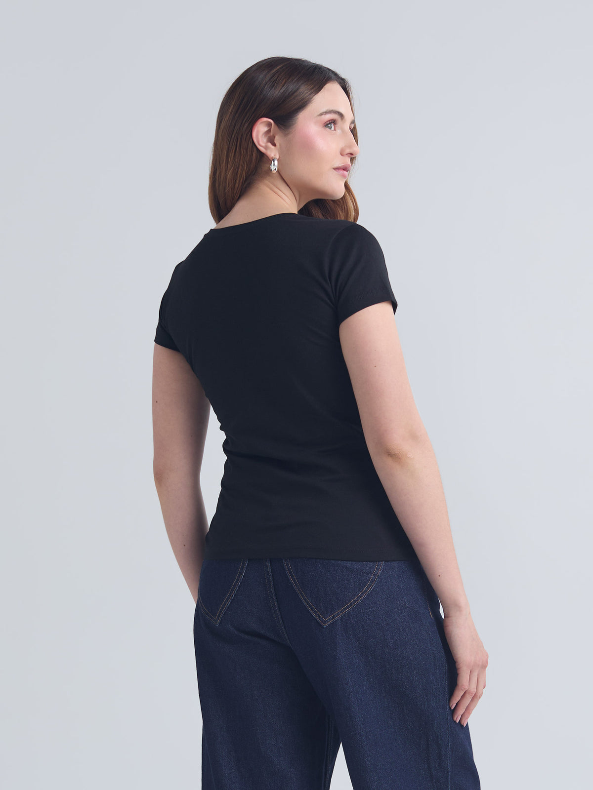 Camiseta With love - Negro