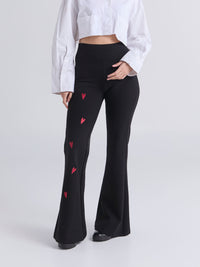 Pantalón Flare básico - Negro