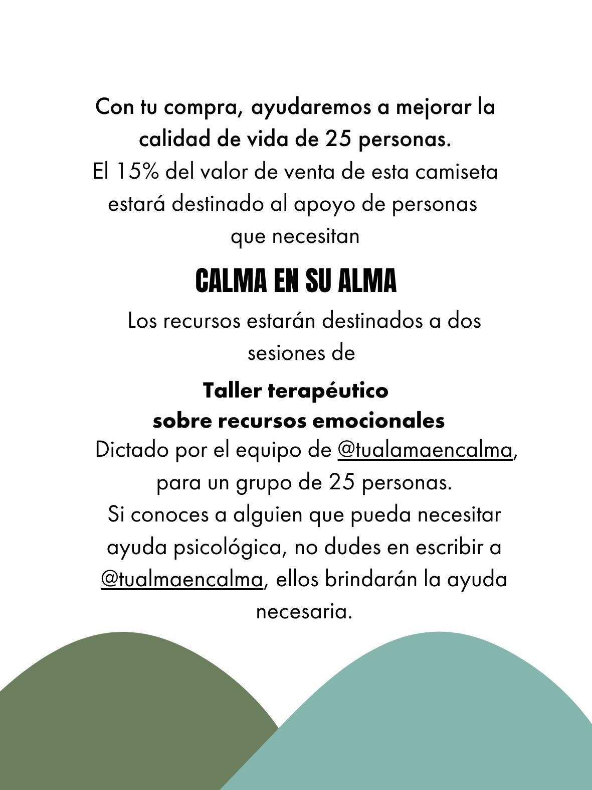 Camiseta Calma en el alma [Venta de Garaje]