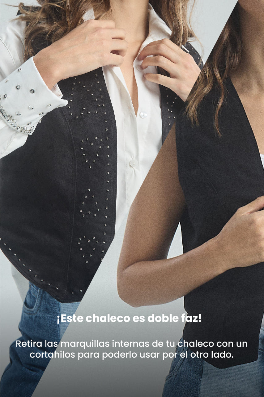 Chaleco Destellos - Negro