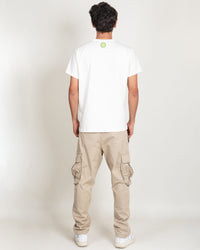 Camiseta Mango biche Man - Marfil