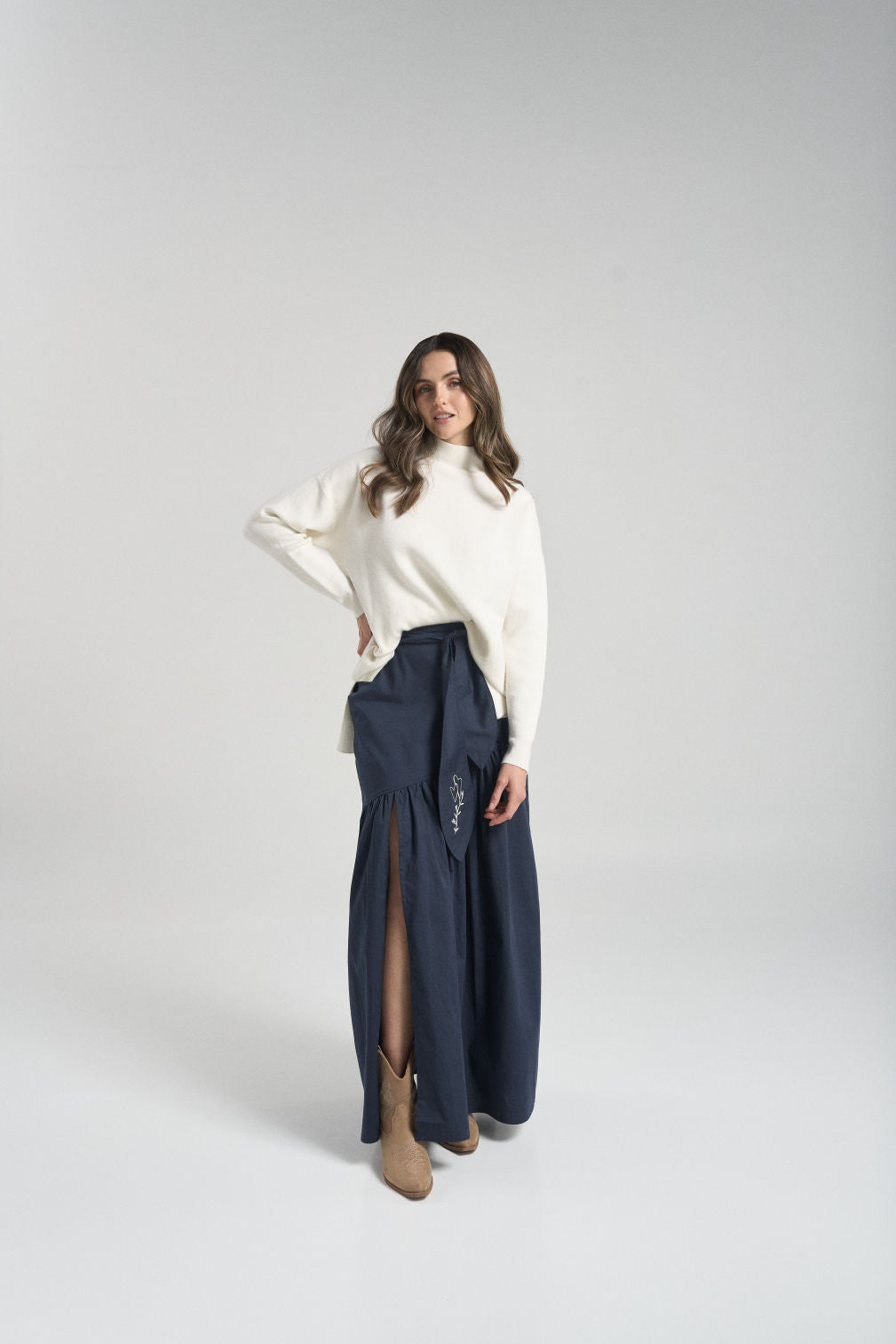 Falda Abertura - Azul