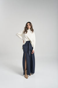 Falda Abertura - Azul